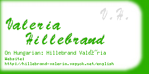 valeria hillebrand business card